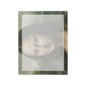 Leonardo da Vinci | Mona Lisa, c.1503-6 Notizblock (Rotiert)