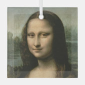 Leonardo da Vinci | Mona Lisa, c.1503-6 Ornament Aus Glas (Vorderseite)