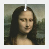 Leonardo da Vinci | Mona Lisa, c.1503-6 Ornament Aus Glas (Rückseite)