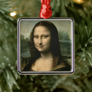 Leonardo da Vinci Mona Lisa, c.1503-6 Ornament Aus Metall