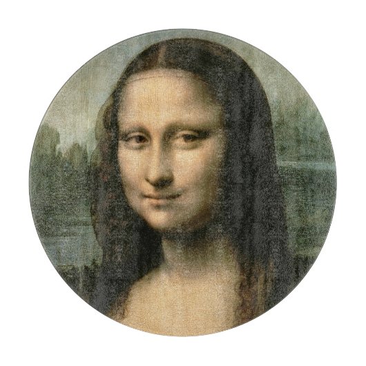 Leonardo da Vinci | Mona Lisa, c.1503-6 Schneidebrett (Vorderseite)