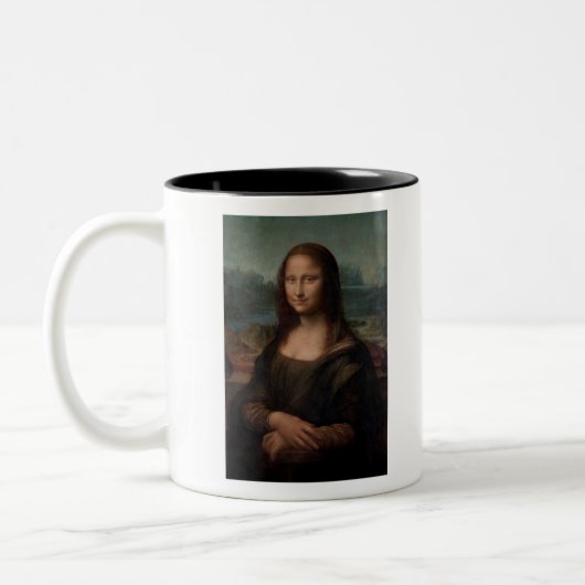 Leonardo da Vinci Mona Lisa Classic Zweifarbige Tasse (Links)