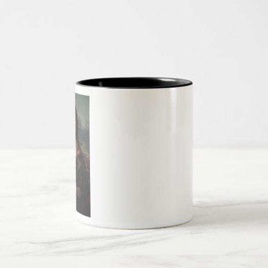 Leonardo da Vinci Mona Lisa Classic Zweifarbige Tasse (Mittel)