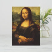 Leonardo da Vinci | Mona Lisa Einladung (Stehend Vorderseite)