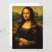 Leonardo da Vinci | Mona Lisa Einladung (Vorne/Hinten)