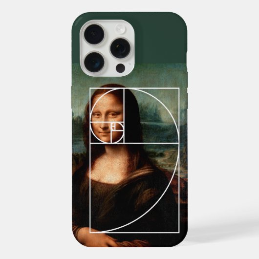 Leonardo da Vinci Mona Lisa Fibonacci-Folge iPhone Hülle (Rückseite)