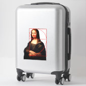 Leonardo da Vinci Mona Lisa Fibonacci Sequence Aufkleber (Koffer)