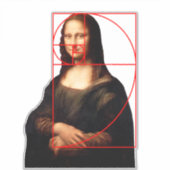 Leonardo da Vinci Mona Lisa Fibonacci Sequence Aufkleber (Vorderseite)