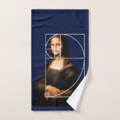 Leonardo da Vinci Mona Lisa Fibonacci Sequence Badhandtuch Set (Handtuch)