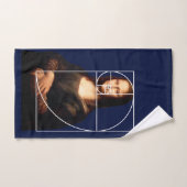 Leonardo da Vinci Mona Lisa Fibonacci Sequence Badhandtuch Set (Handtuch)