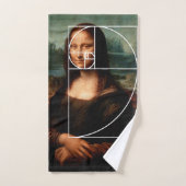 Leonardo da Vinci Mona Lisa Fibonacci Sequence Badhandtuch Set (Handtuch)
