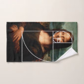 Leonardo da Vinci Mona Lisa Fibonacci Sequence Badhandtuch Set (Handtuch)