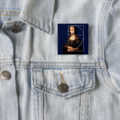Leonardo da Vinci Mona Lisa Fibonacci Sequence Button (Beispiel)