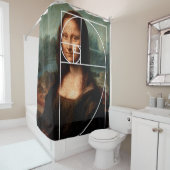 Leonardo da Vinci Mona Lisa Fibonacci Sequence Duschvorhang (Beispiel)