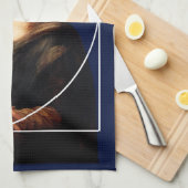 Leonardo da Vinci Mona Lisa Fibonacci Sequence Geschirrtuch (Viertel Falte)