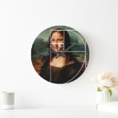 Leonardo da Vinci Mona Lisa Fibonacci Sequence Große Wanduhr (Zuhause)
