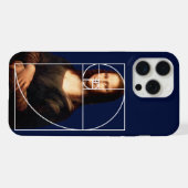 Leonardo da Vinci Mona Lisa Fibonacci Sequence iPhone Hülle (Rückseite (Horizontal))
