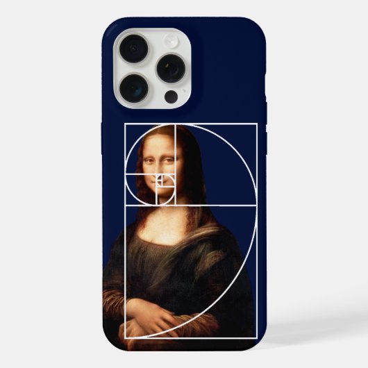 Leonardo da Vinci Mona Lisa Fibonacci Sequence iPhone Hülle (Rückseite)