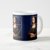 Leonardo da Vinci Mona Lisa Fibonacci Sequence Jumbo-Tasse (Vorderseite Rechts)