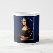 Leonardo da Vinci Mona Lisa Fibonacci Sequence Jumbo-Tasse (Vorderseite)