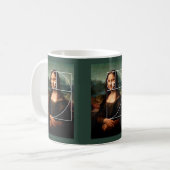 Leonardo da Vinci Mona Lisa Fibonacci Sequence Kaffeetasse (Vorderseite Links)