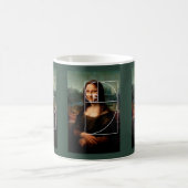 Leonardo da Vinci Mona Lisa Fibonacci Sequence Kaffeetasse (Mittel)