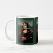 Leonardo da Vinci Mona Lisa Fibonacci Sequence Kaffeetasse (Links)