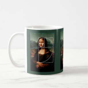 Leonardo da Vinci Mona Lisa Fibonacci Sequence Kaffeetasse