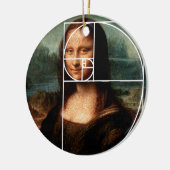 Leonardo da Vinci Mona Lisa Fibonacci Sequence Keramik Ornament (Links)