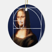 Leonardo da Vinci Mona Lisa Fibonacci Sequence Keramik Ornament (Links)