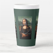 Leonardo da Vinci Mona Lisa Fibonacci Sequence Milchtasse (Vorderseite)