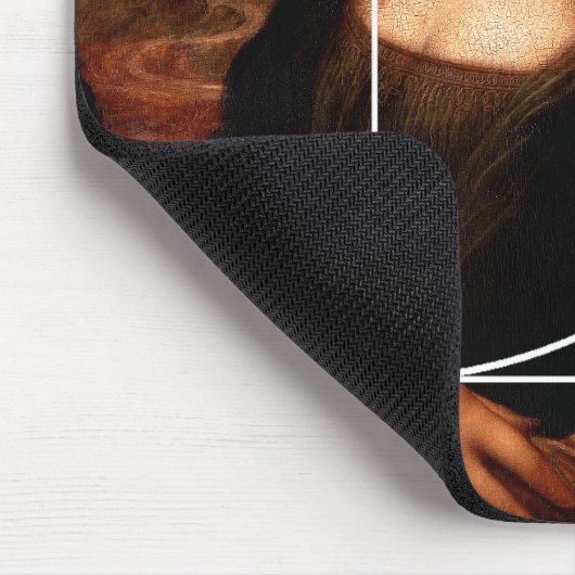 Leonardo da Vinci Mona Lisa Fibonacci Sequence Mousepad (Ecke)