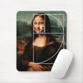 Leonardo da Vinci Mona Lisa Fibonacci Sequence Mousepad (Mit Mouse)