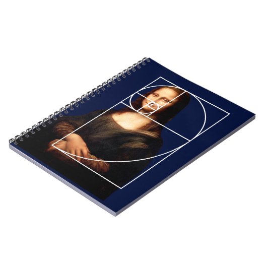 Leonardo da Vinci Mona Lisa Fibonacci Sequence Notizblock (Linke Seite)