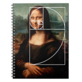 Leonardo da Vinci Mona Lisa Fibonacci Sequence Notizblock (Vorderseite)