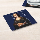 Leonardo da Vinci Mona Lisa Fibonacci Sequence Rechteckiger Pappuntersetzer (angewinkelt)