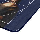 Leonardo da Vinci Mona Lisa Fibonacci Sequence Schneidebrett (Ecke)
