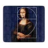 Leonardo da Vinci Mona Lisa Fibonacci Sequence Schneidebrett (Vorderseite)