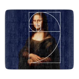 Leonardo da Vinci Mona Lisa Fibonacci Sequence Schneidebrett