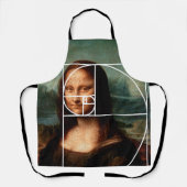 Leonardo da Vinci Mona Lisa Fibonacci Sequence Schürze (Vorderseite)