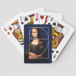 Leonardo da Vinci Mona Lisa Fibonacci Sequence Spielkarten