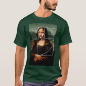 Leonardo da Vinci Mona Lisa Fibonacci Sequence T-Shirt (Vorderseite)