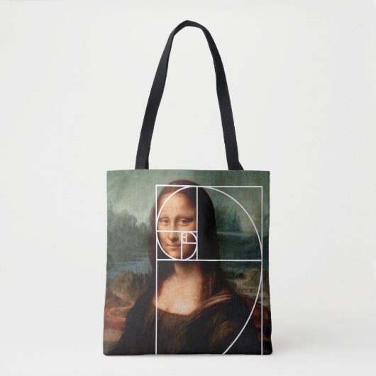 Leonardo da Vinci Mona Lisa Fibonacci Sequence Tasche (Vorderseite)