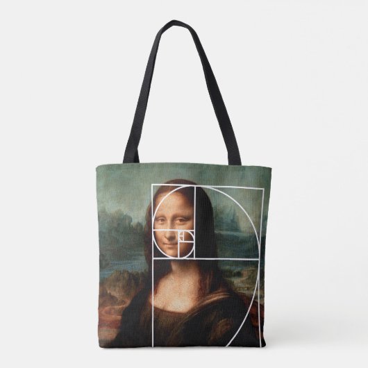 Leonardo da Vinci Mona Lisa Fibonacci Sequence Tasche (Rückseite)