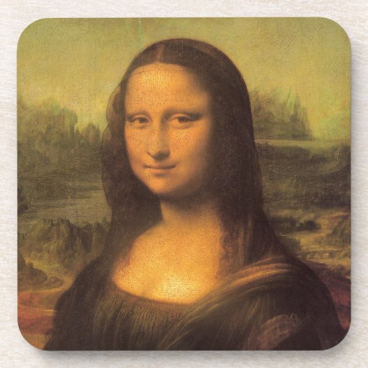 Leonardo Da Vinci' Mona Lisa Getränkeuntersetzer (Vorderseite)