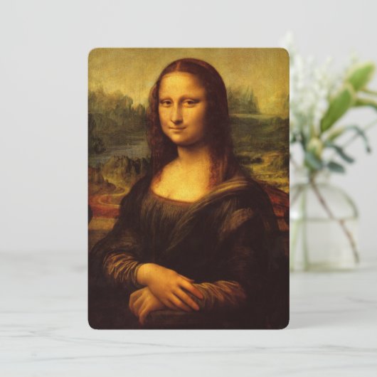 Leonardo Da Vinci Mona Lisa Kunstmalerei (Stehend Vorderseite)