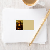 Leonardo Da Vinci Mona Lisa Kunstmalerei Adressaufkleber (Insitu)