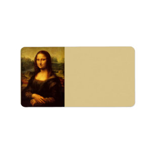 Leonardo Da Vinci Mona Lisa Kunstmalerei Adressaufkleber
