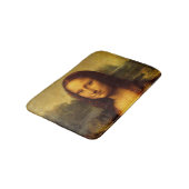 Leonardo Da Vinci Mona Lisa Kunstmalerei Badematte (Schrägansicht)