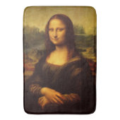 Leonardo Da Vinci Mona Lisa Kunstmalerei Badematte (Vorderseite Vertikal)